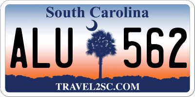 SC license plate ALU562