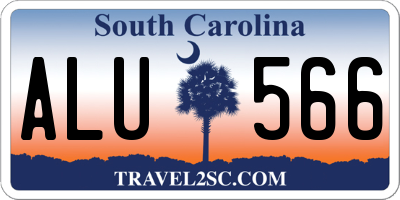 SC license plate ALU566