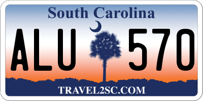 SC license plate ALU570