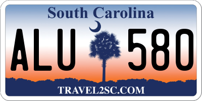 SC license plate ALU580