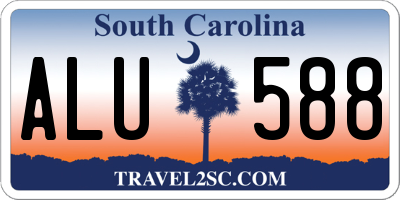 SC license plate ALU588