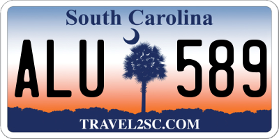 SC license plate ALU589