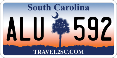 SC license plate ALU592