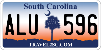 SC license plate ALU596