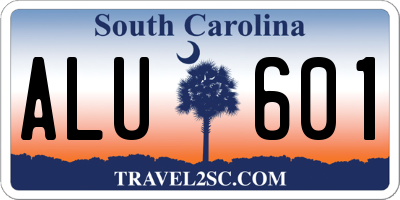 SC license plate ALU601