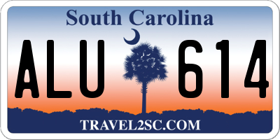 SC license plate ALU614