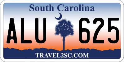 SC license plate ALU625
