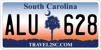 SC license plate ALU628