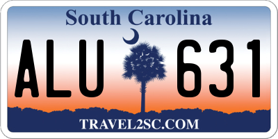 SC license plate ALU631