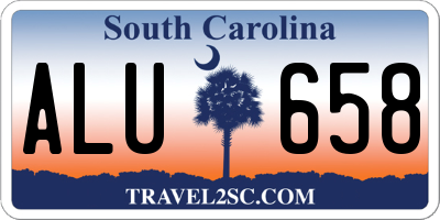 SC license plate ALU658