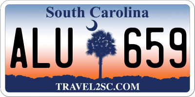 SC license plate ALU659