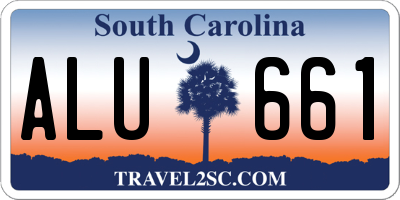 SC license plate ALU661