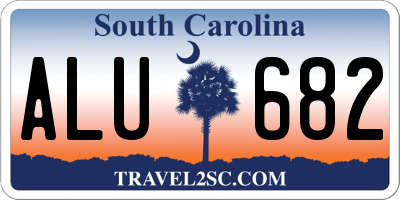 SC license plate ALU682