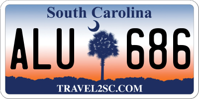SC license plate ALU686