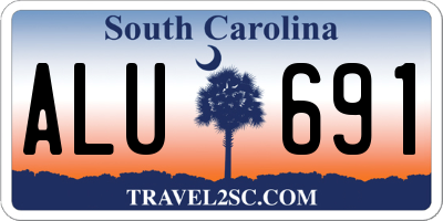 SC license plate ALU691