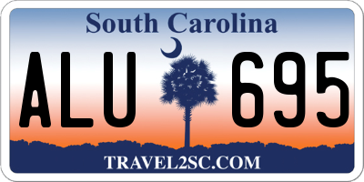 SC license plate ALU695