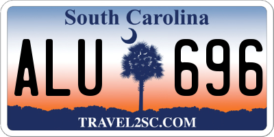SC license plate ALU696