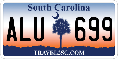 SC license plate ALU699