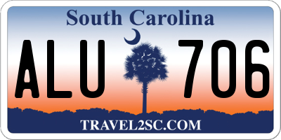 SC license plate ALU706