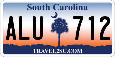 SC license plate ALU712