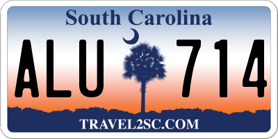 SC license plate ALU714