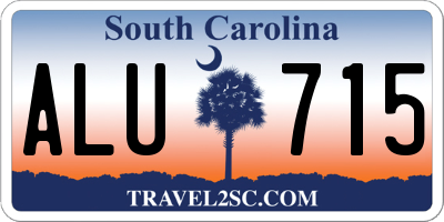 SC license plate ALU715
