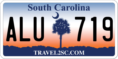 SC license plate ALU719