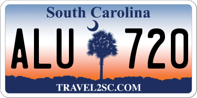 SC license plate ALU720