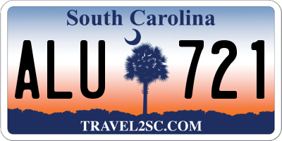 SC license plate ALU721