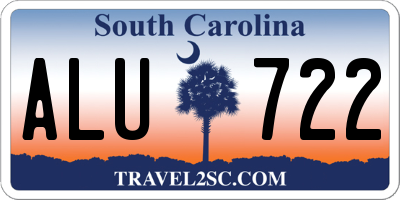 SC license plate ALU722