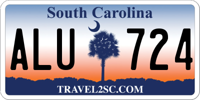 SC license plate ALU724