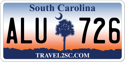 SC license plate ALU726