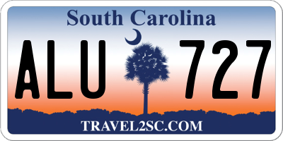 SC license plate ALU727