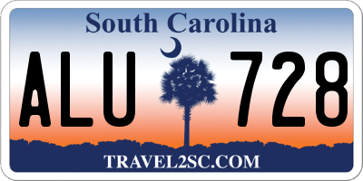 SC license plate ALU728