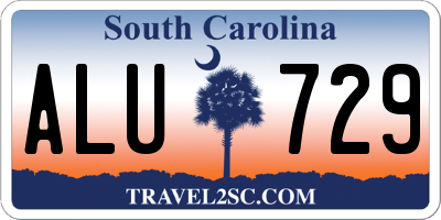 SC license plate ALU729
