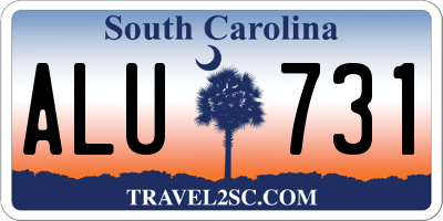 SC license plate ALU731