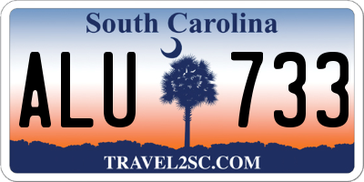 SC license plate ALU733