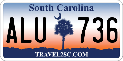 SC license plate ALU736