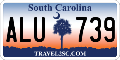 SC license plate ALU739