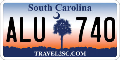 SC license plate ALU740