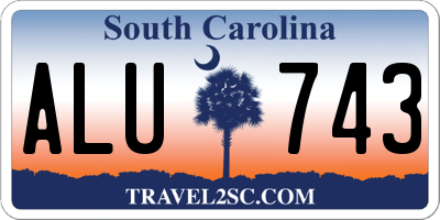 SC license plate ALU743