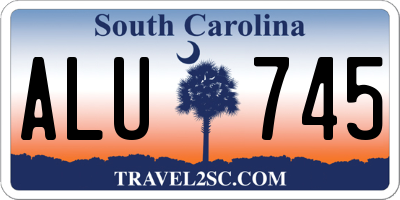 SC license plate ALU745