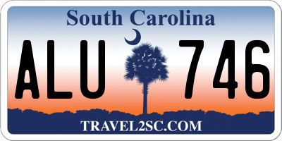 SC license plate ALU746