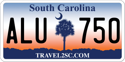 SC license plate ALU750