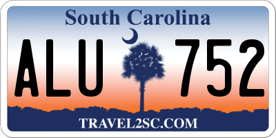 SC license plate ALU752