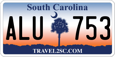 SC license plate ALU753