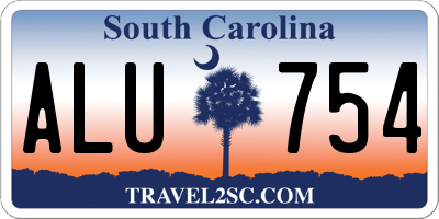 SC license plate ALU754