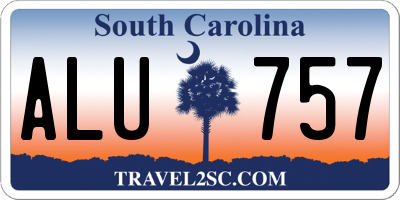 SC license plate ALU757