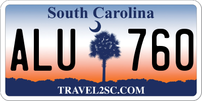 SC license plate ALU760