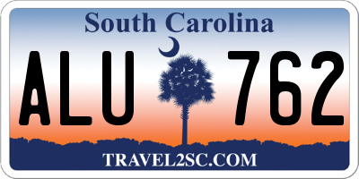 SC license plate ALU762
